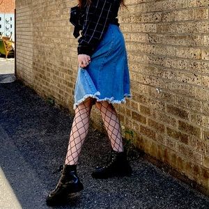 Forever 21 Midi Jean Skirt